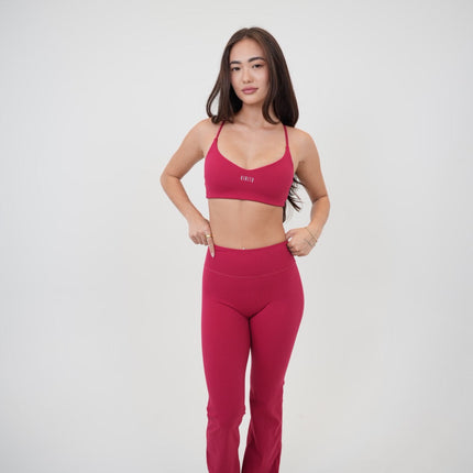 I Live in Luxury Red Sports Bra
