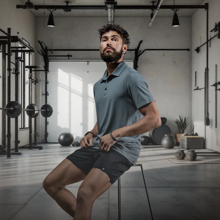 Men's Terra Recovery Polo (Ash Gray)