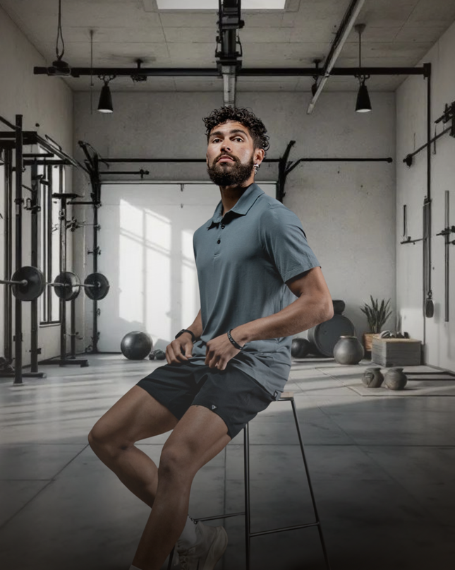 Men's Terra Recovery Polo (Ash Gray)