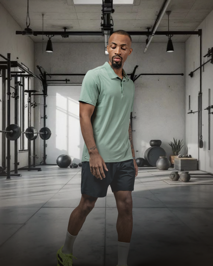 Men's Terra Recovery Polo (Low Light Olive)