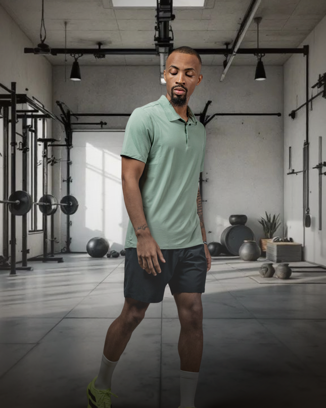 Men's Terra Recovery Polo (Low Light Olive)
