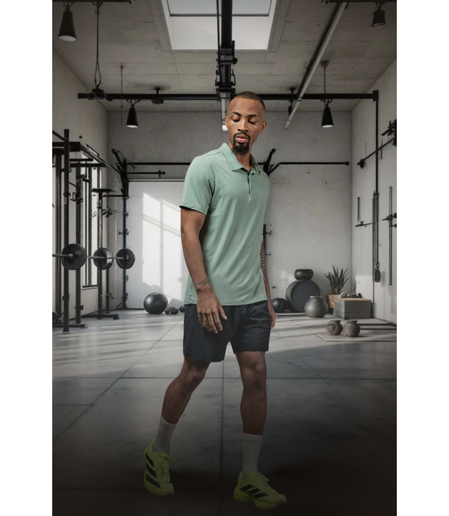 Men's Terra Recovery Polo (Low Light Olive)