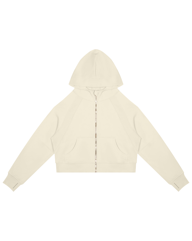 JUSTWATCH ARC Cropped Zip Hoodie