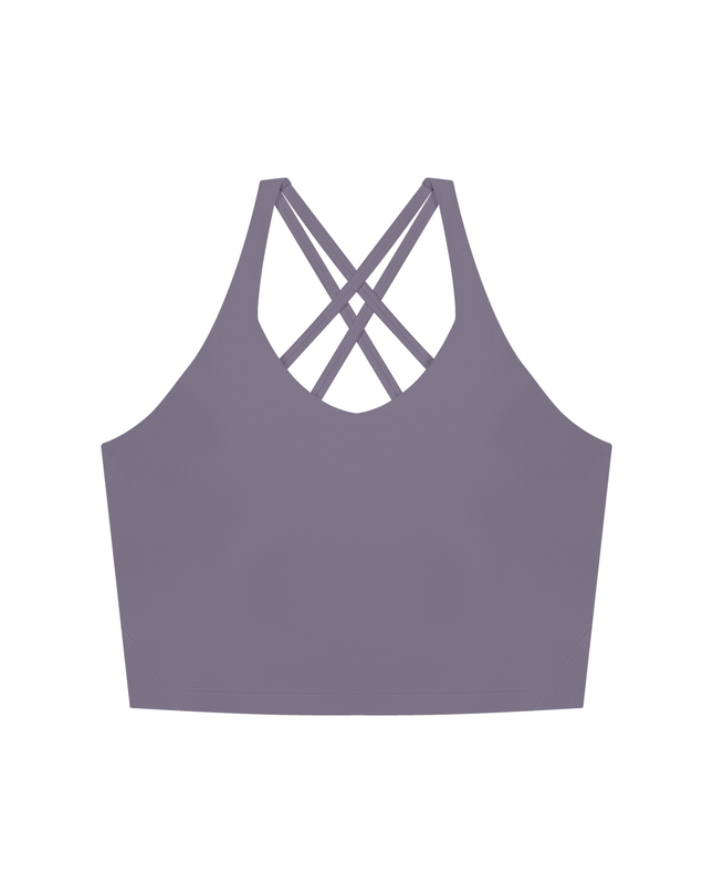 JUSTWATCH VERVE Cross-Back Crop Tank