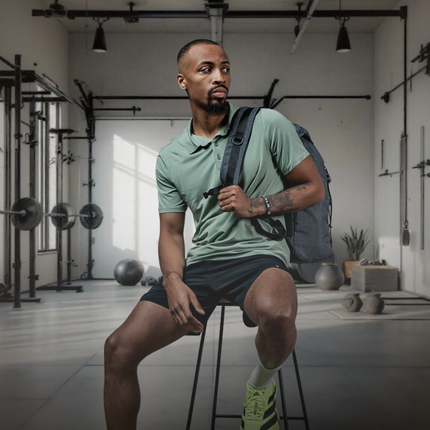 Men's Terra Recovery Polo (Low Light Olive)