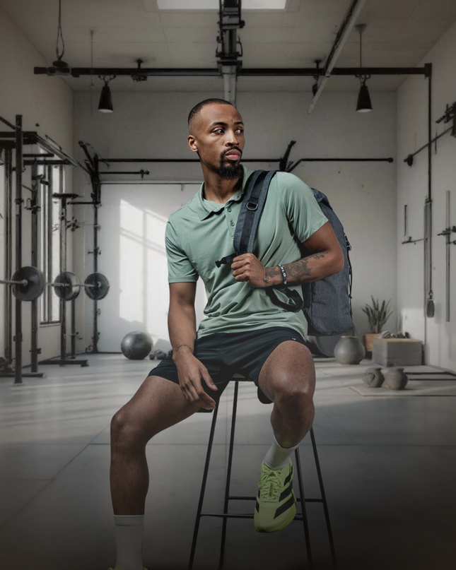 Men's Terra Recovery Polo (Low Light Olive)