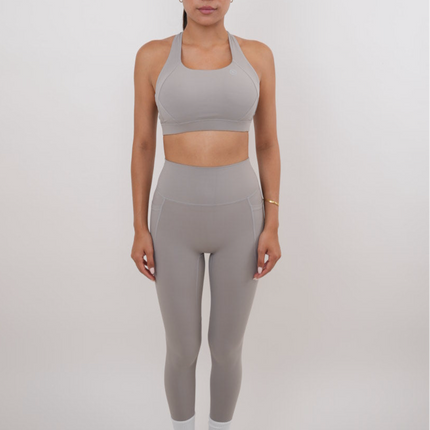 I Am Glowing Frosty Gray Quick Dry Butter Legging