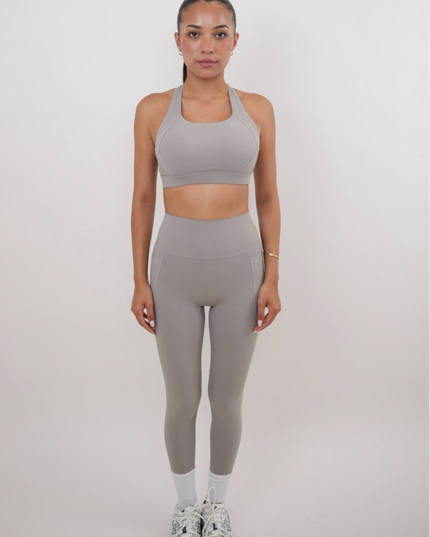 I Am Glowing Frosty Gray Quick Dry Butter Legging