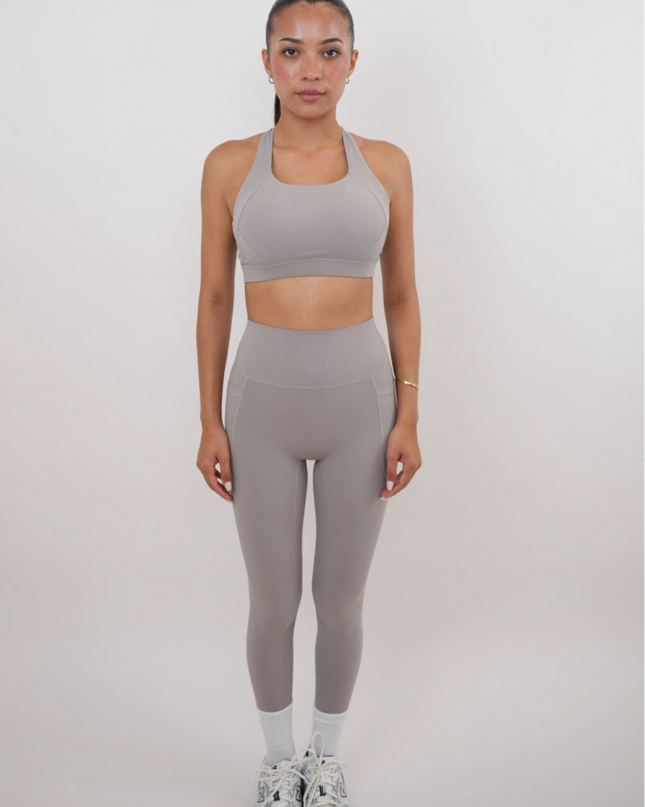 I Am Glowing Frosty Gray Quick Dry Butter Legging