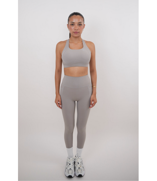 I Am Glowing Frosty Gray Quick Dry Butter Legging