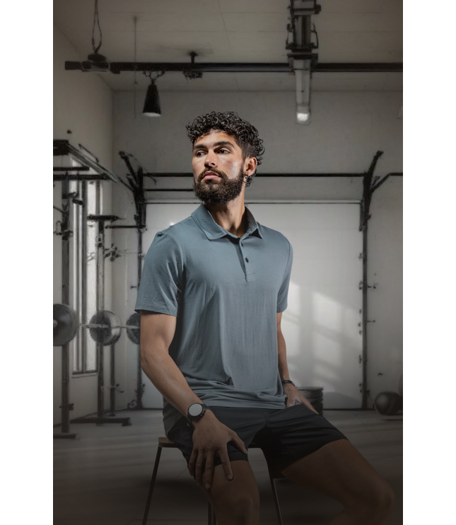 Men's Terra Recovery Polo (Ash Gray)
