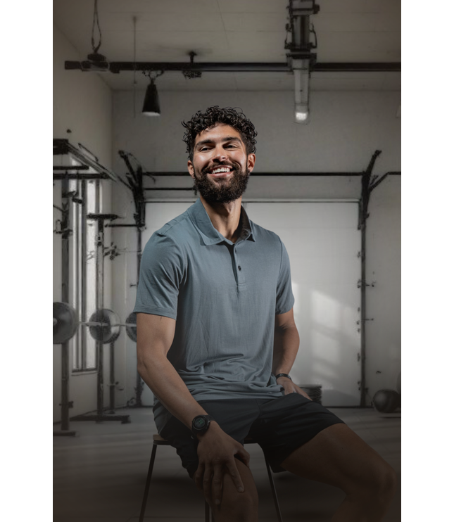 Men's Terra Recovery Polo (Ash Gray)