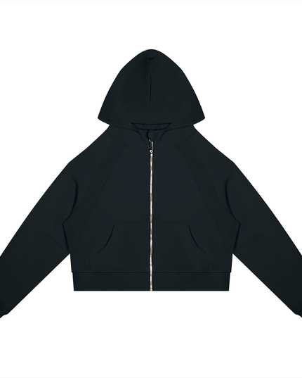 JUSTWATCH ARC Cropped Zip Hoodie