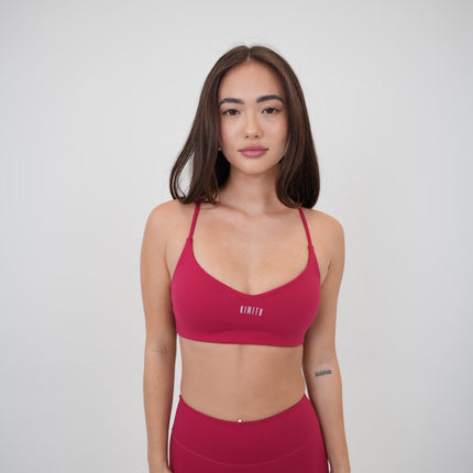 I Live in Luxury Red Sports Bra