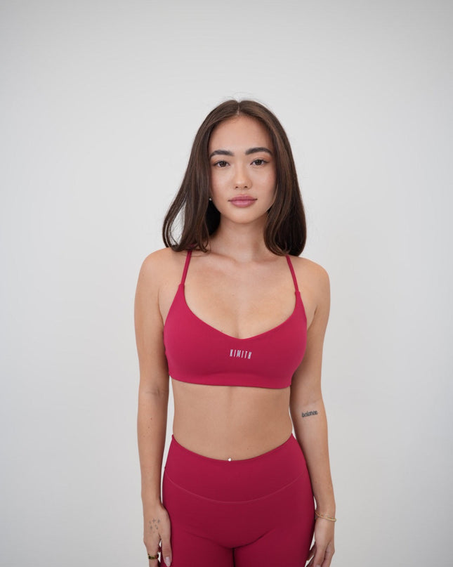 I Live in Luxury Red Sports Bra