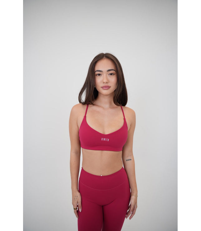 I Live in Luxury Red Sports Bra