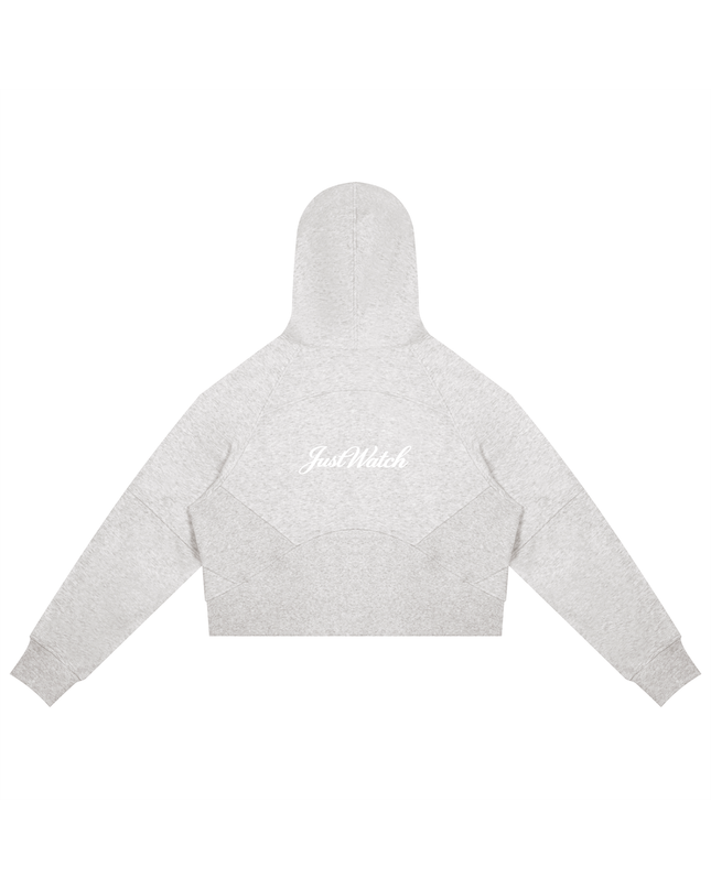 JUSTWATCH ARC Cropped Zip Hoodie