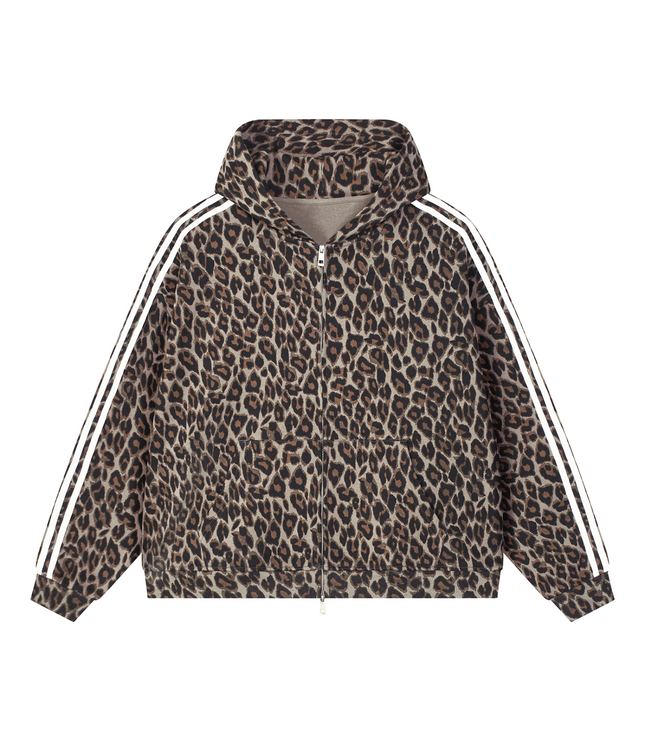 JUSTWATCH WATCHLIN LEOPARD FULL-ZIP HOODIE