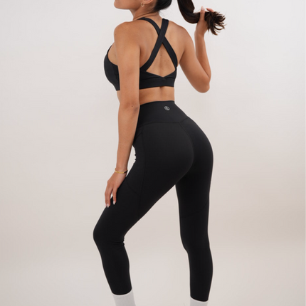 I Am Glowing Black Quick Dry Butter Soft Legging