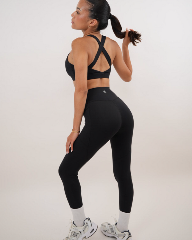 I Am Glowing Black Quick Dry Butter Soft Legging