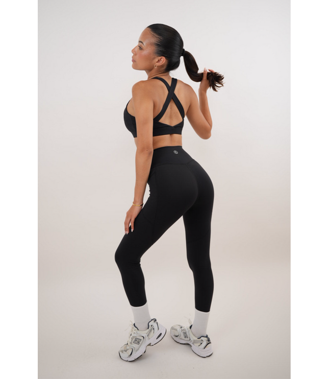 I Am Glowing Black Quick Dry Butter Soft Legging