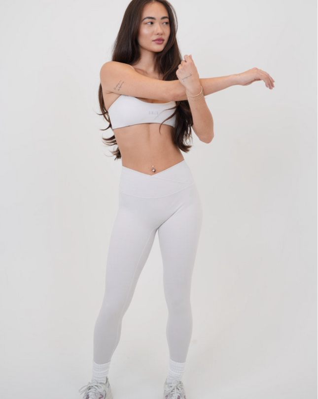 My Time Is Divine Lime White Sculpt V-Waist Legging