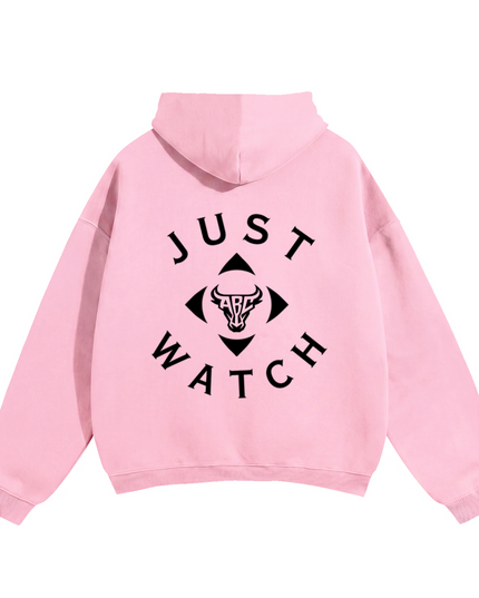JUSTWATCH x Bull Oversized Hoodie – Identity
