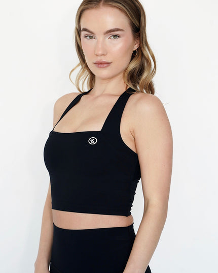 I Am Wonderful Halter Neck Black Bra