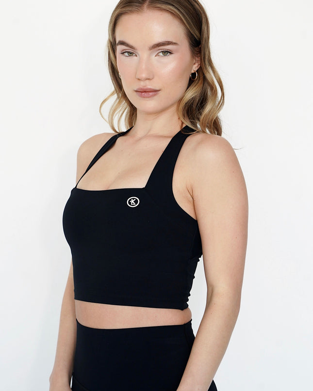 I Am Wonderful Halter Neck Black Bra