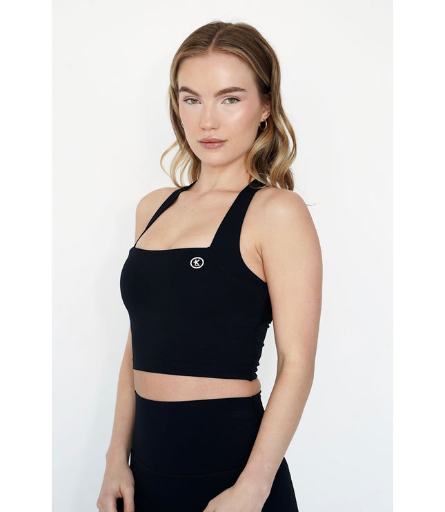 I Am Wonderful Halter Neck Black Bra