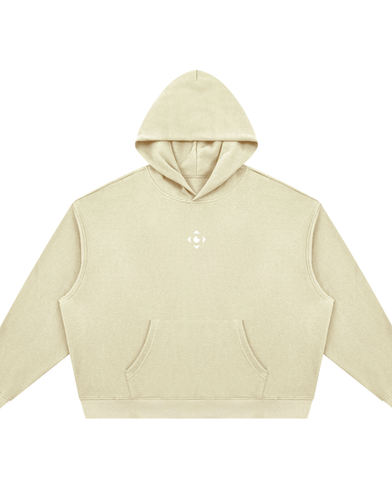JUSTWATCH Waffle Boxy Hoodie