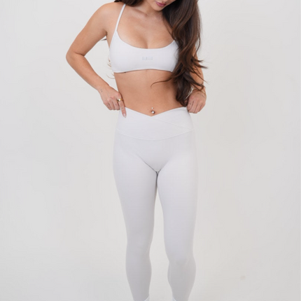 My Time Is Divine Lime White Sculpt V-Waist Legging