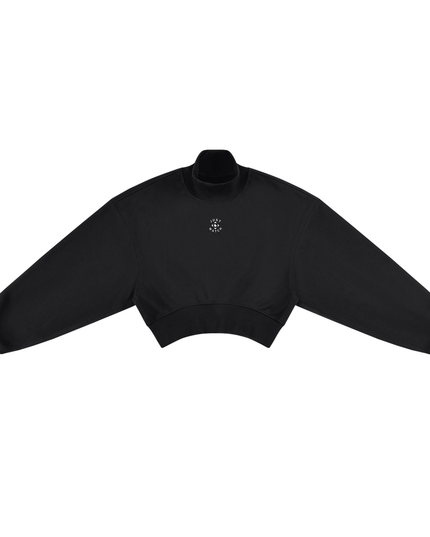 JUSTWATCH Women’s Cropped Mock Neck Sweatshirt