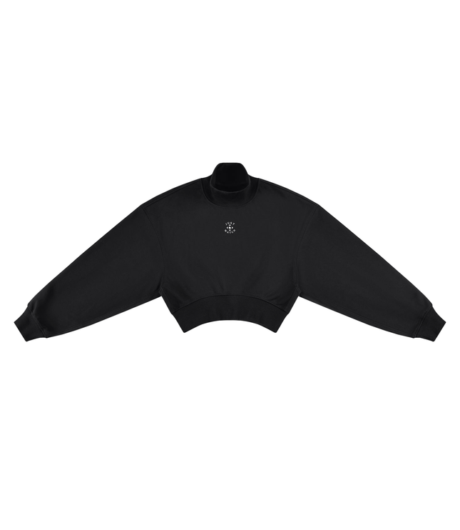 JUSTWATCH Women’s Cropped Mock Neck Sweatshirt