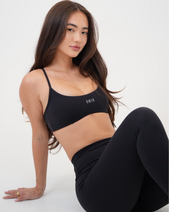 My Time Is Divine Black Cross-Back Butter Soft Bra