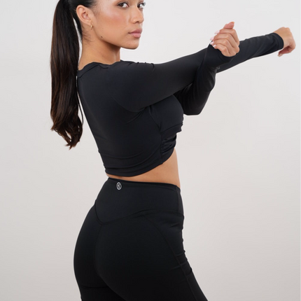 I Am Present Black Elegant Top