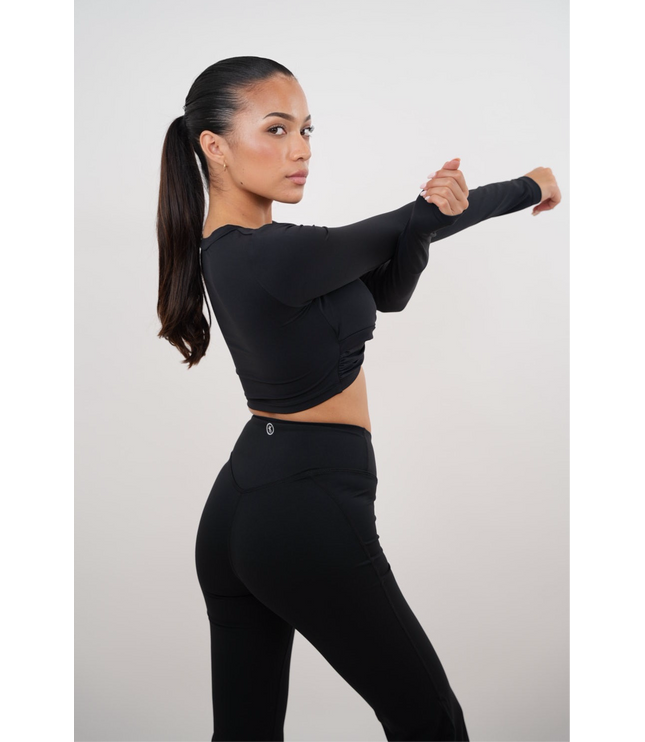 I Am Present Black Elegant Top