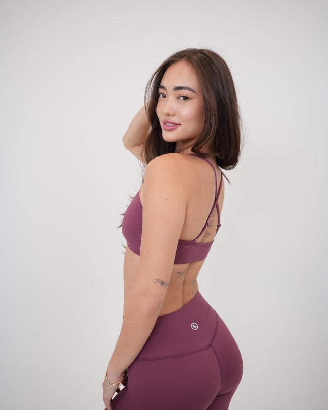 My Time Is Divine Plum Sculpt V-Waist Legging