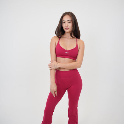 I Live in Luxury Red Sports Bra