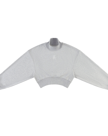 JUSTWATCH Women’s Cropped Mock Neck Sweatshirt
