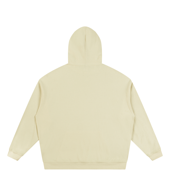 JUSTWATCH Waffle Boxy Hoodie