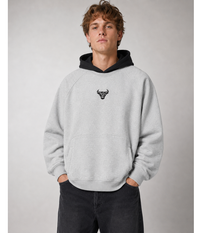 JUSTWATCH x BULL Oversized Thermal Block Hoodie