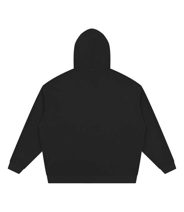 JUSTWATCH Waffle Boxy Hoodie