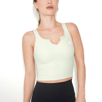 I Am Self Love Ribbed Quick-Dry Butter Mint Green Tank