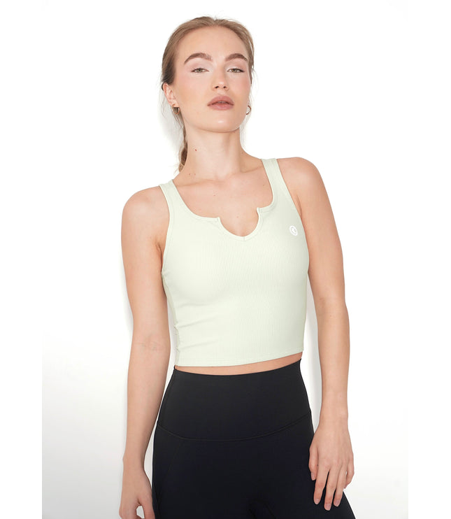 I Am Self Love Ribbed Quick-Dry Butter Mint Green Tank