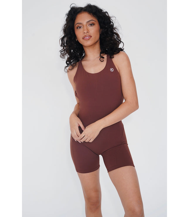 I Am Enough Chocolate Stretch Bodysuit