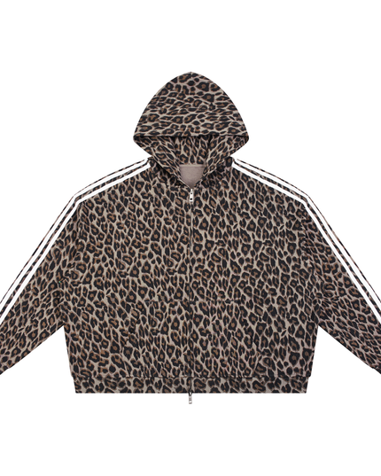JUSTWATCH WATCHLIN LEOPARD FULL-ZIP HOODIE