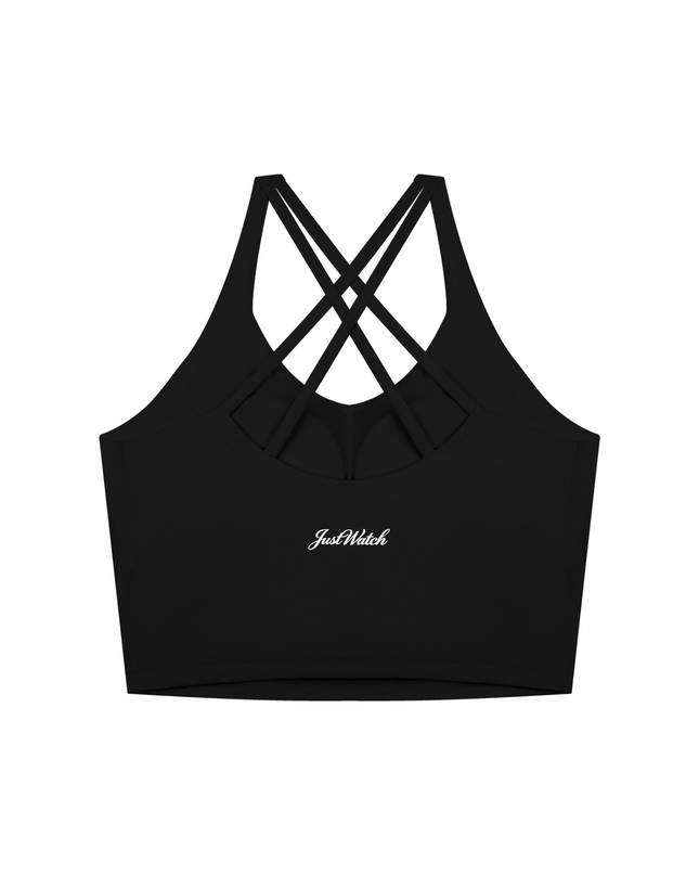 JUSTWATCH VERVE Cross-Back Crop Tank