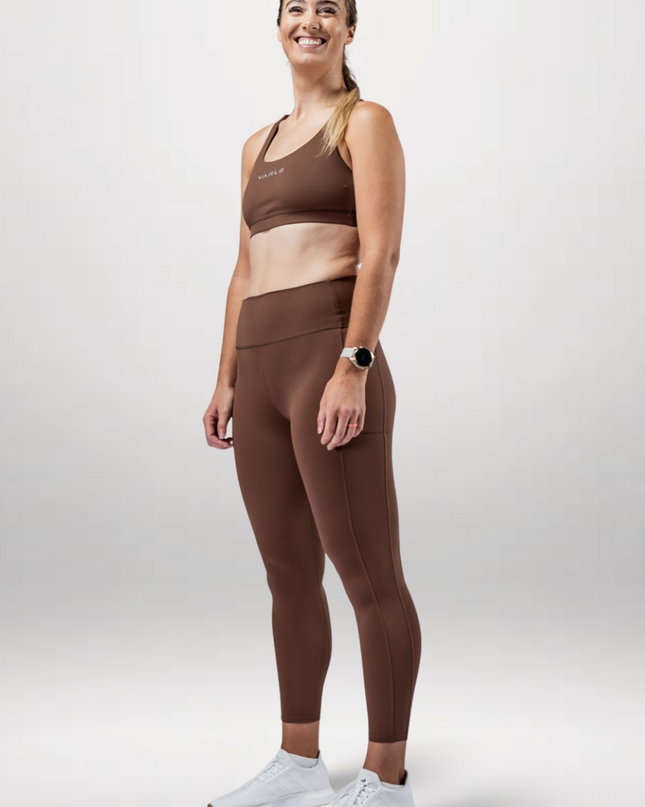 Women's SOHO Full Length High Waist Leggings (City Mocha)