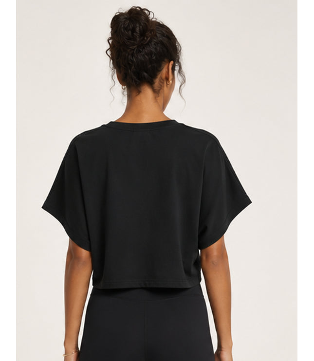 JUSTWATCH Women’s Cropped Dolman T-Shirt
